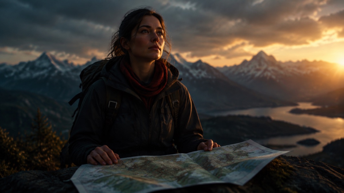 The map scene in Cinematic style